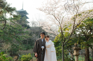 和装でスタジオと三溪園！