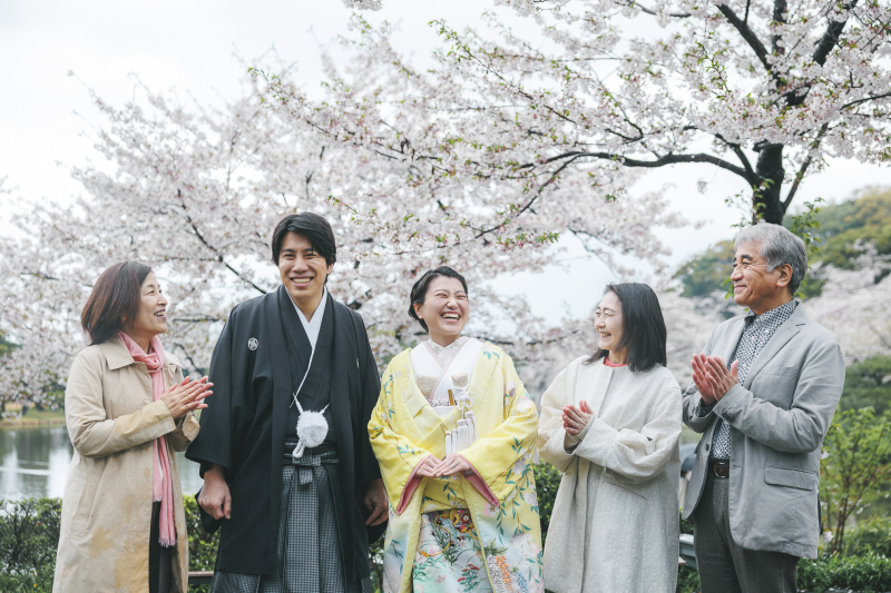 家族みんなで、はい、チーズ！