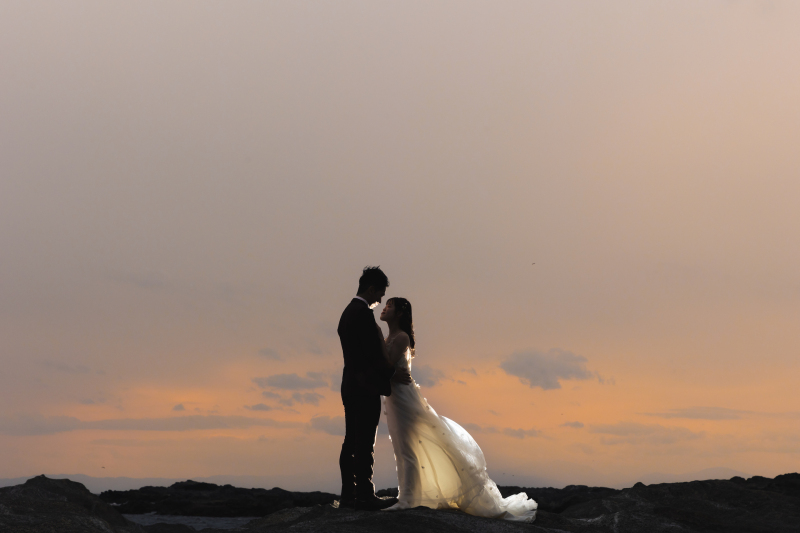 シルエットで締め