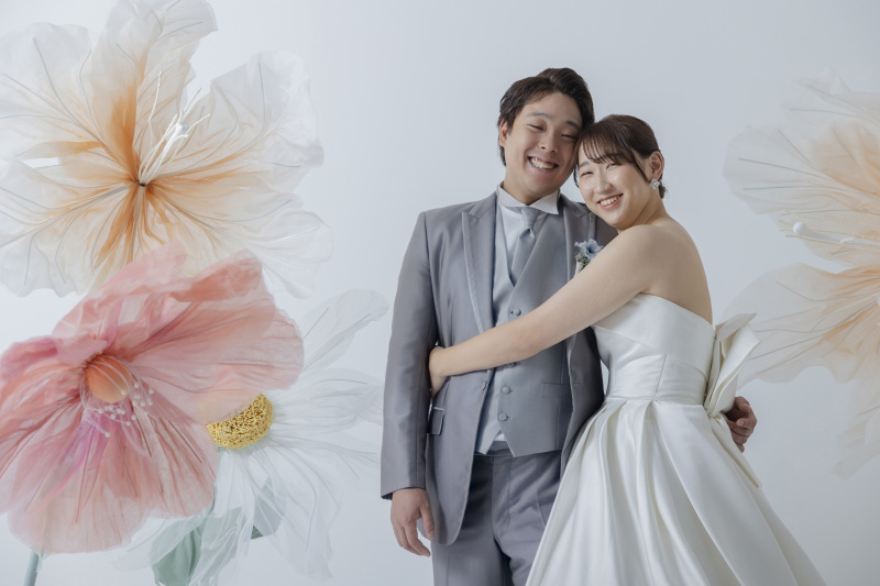 お二人でくっついたお写真も♪