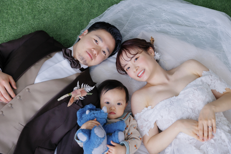 締めは三人で♪