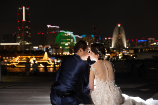 大桟橋で夜景撮影！