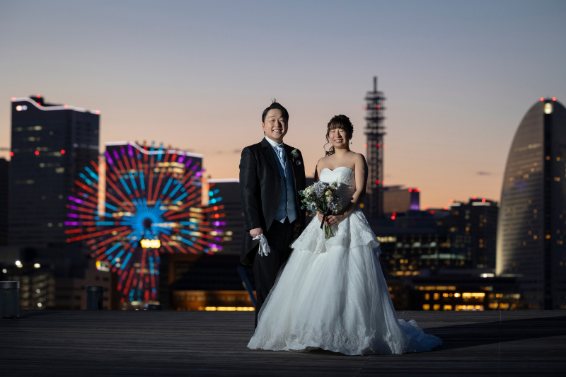 みなとみらいの夜景で