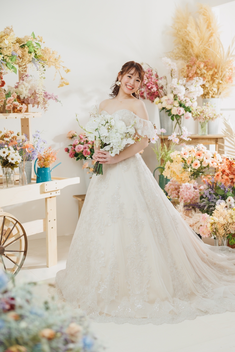 洋装でもお花！