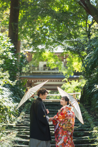 自然あふれる和装ロケーション【浄智寺】