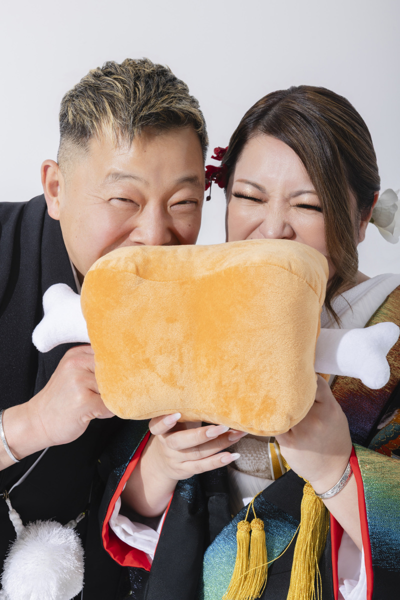 幸せを頬張る二人