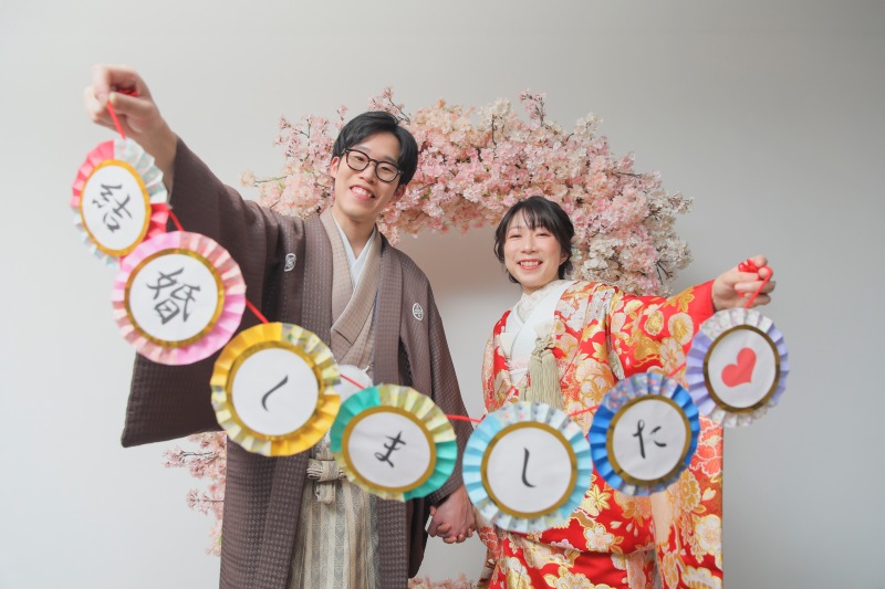 お持ち込みのガーランドと