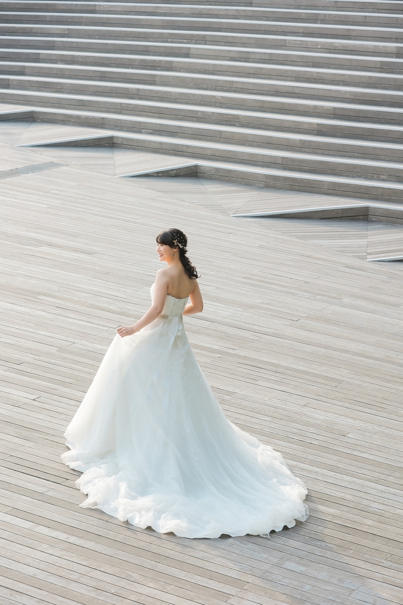 ドレスの美しい広がり