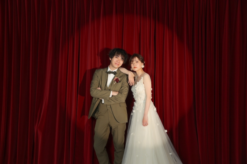 ポージングを決めて