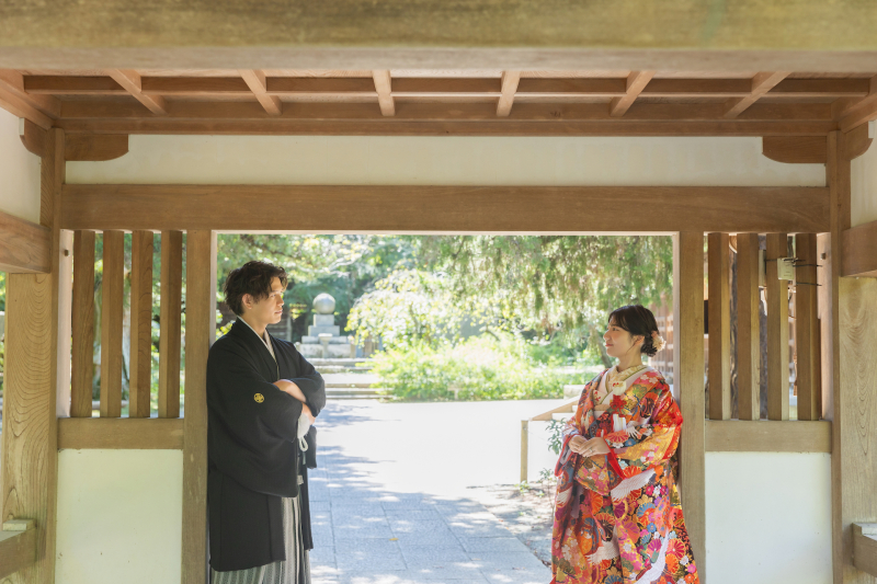 緑豊かな寺院