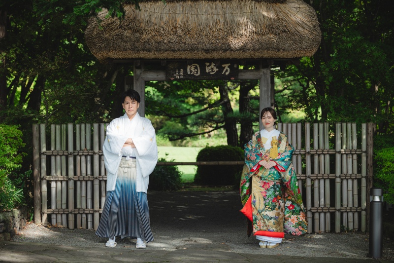 和装にチェンジして万酔園へ