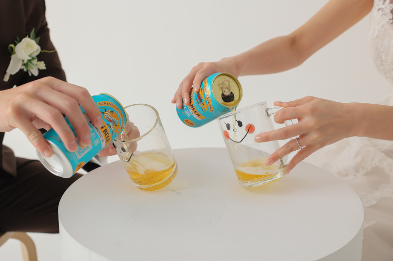 お揃いのグラス