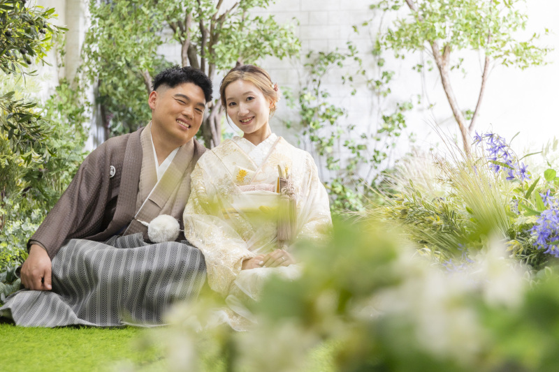 座っていただいたお写真も