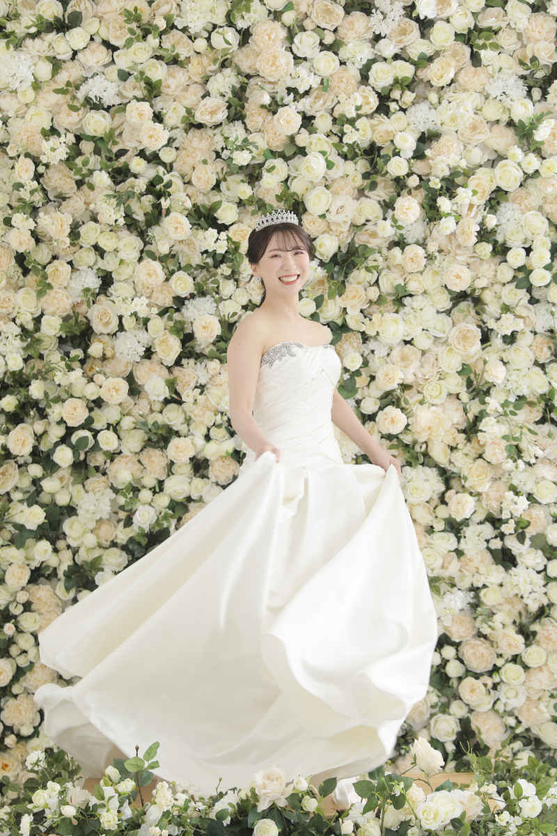 ドレスの躍動感