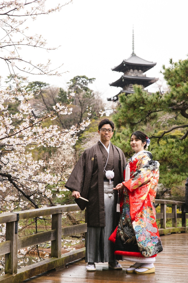 橋！桜！三重塔！