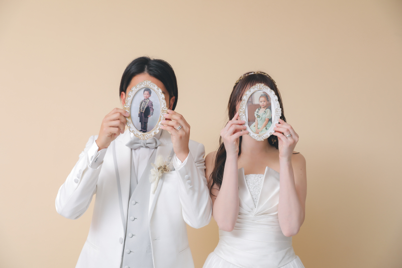 昔の写真を使って