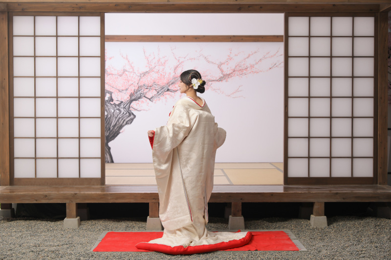 新婦様の綺麗な後ろ姿