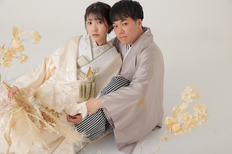 お花に囲まれて