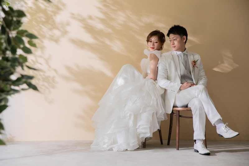 スタジオで木漏れ日を作って