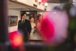 レトロな喫茶店で