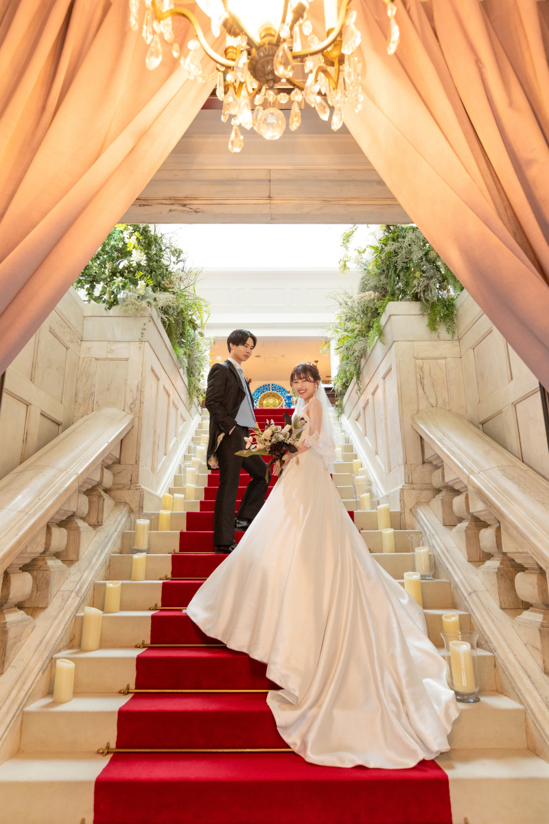 階段を使ったショット