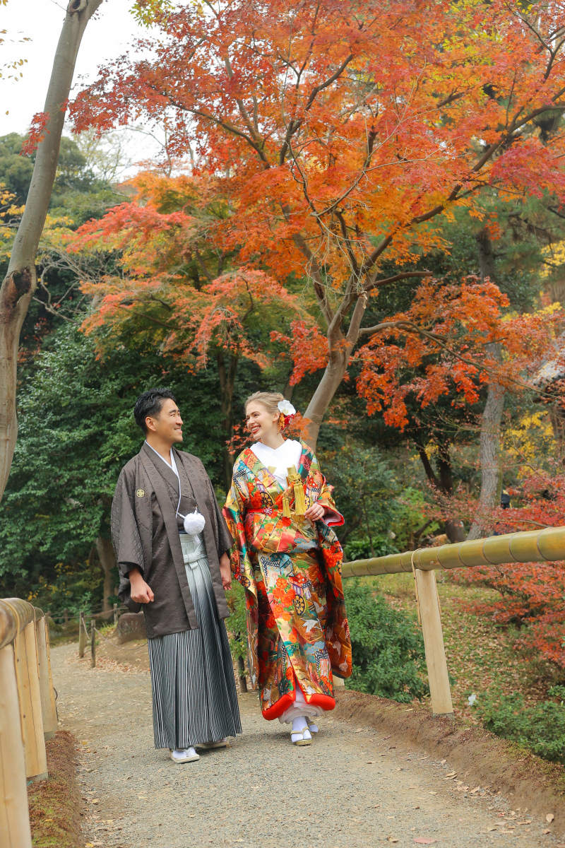 広い園内をお散歩しながら