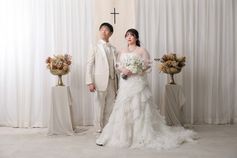 チャペルの背景で！