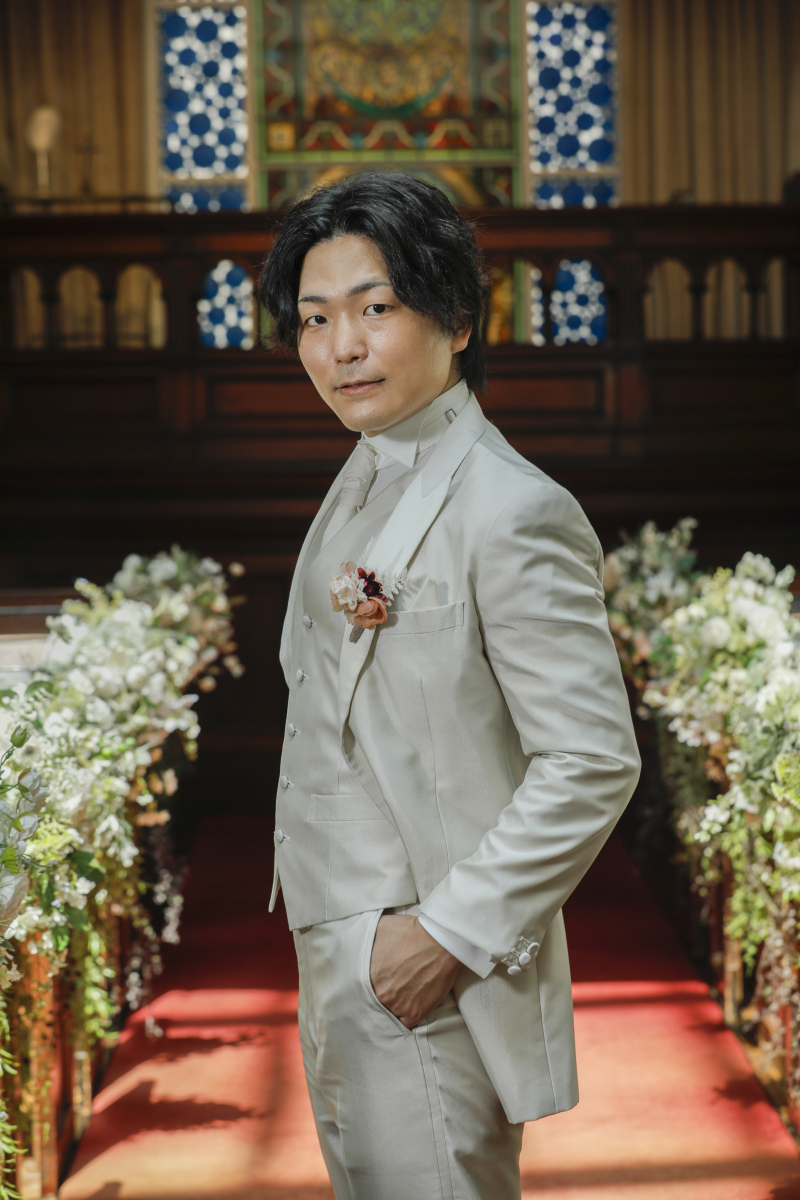 新郎様のソロカット