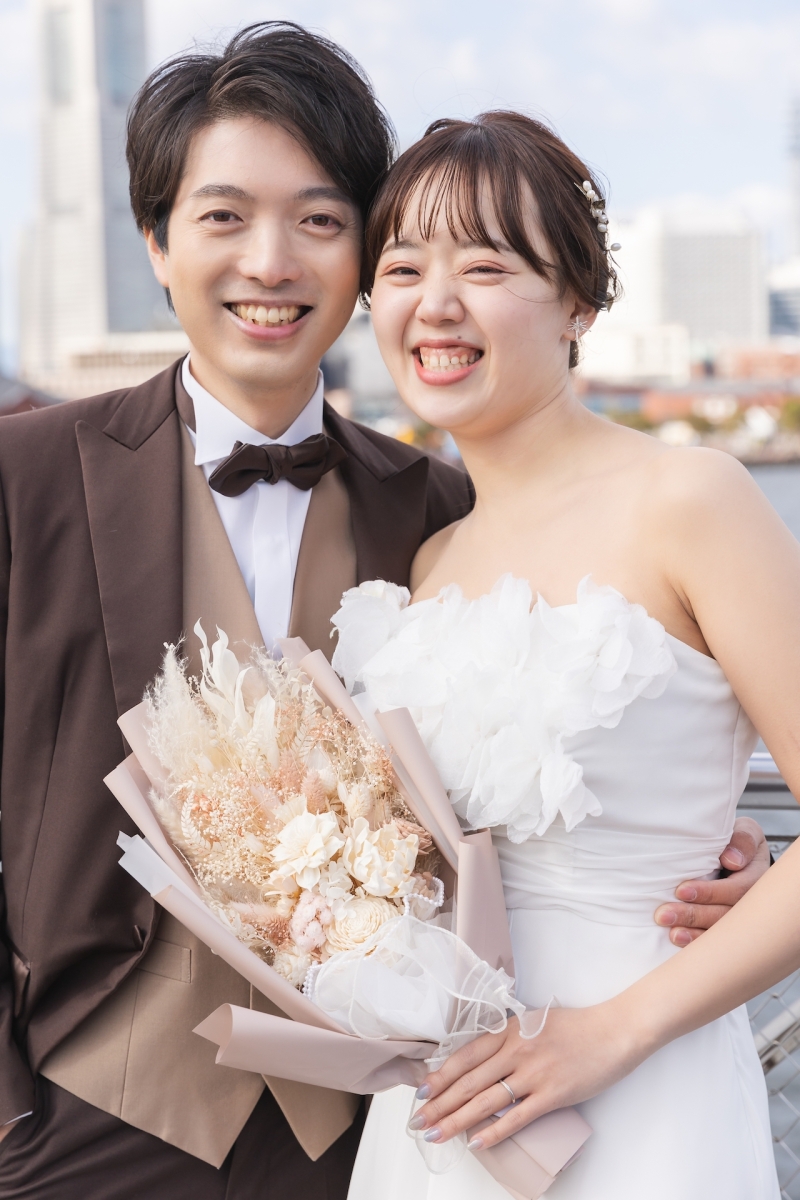 ブーケと一緒に