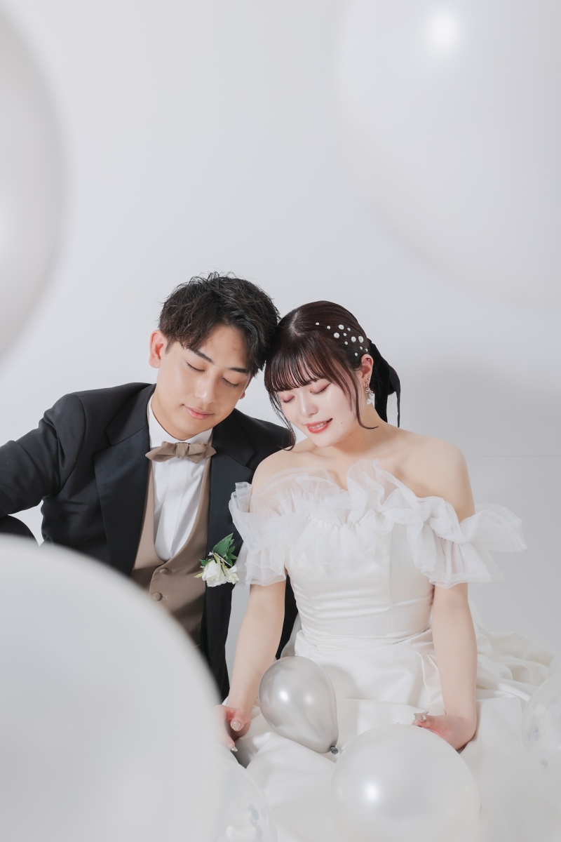 おでこをこつん