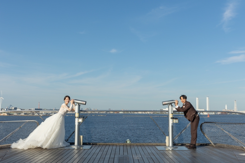 壮大な青空と海!