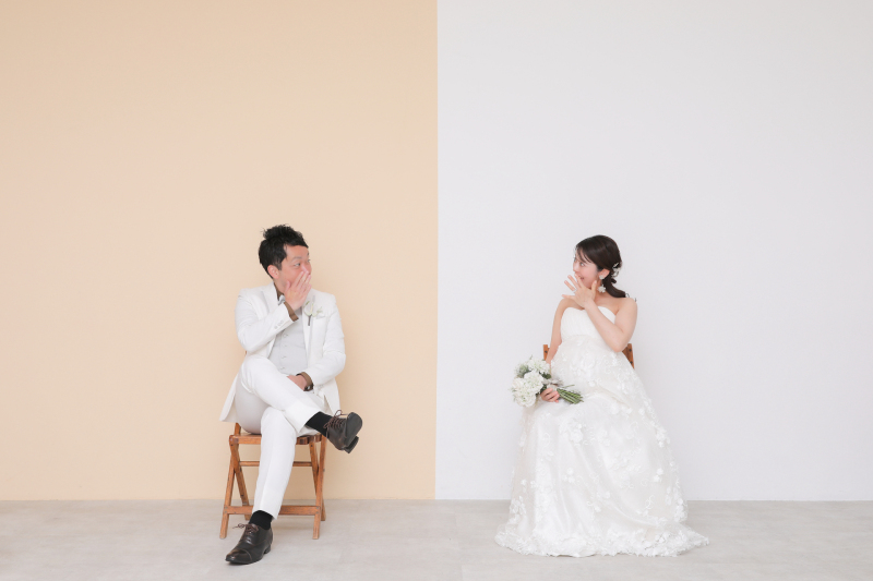 座ったカットも