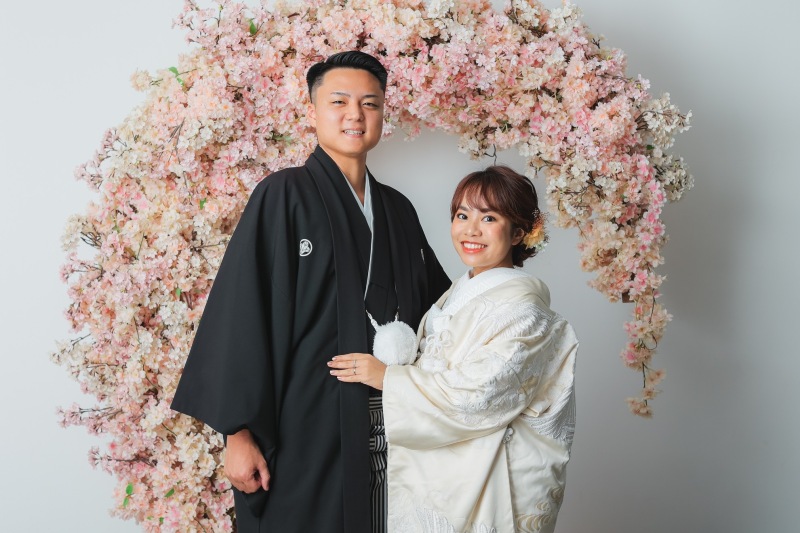 仲良く和装で楽しい撮影！