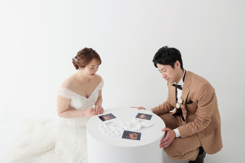 エコー写真と一緒に