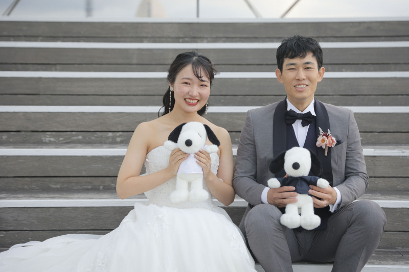 ぬいぐるみといっしょに