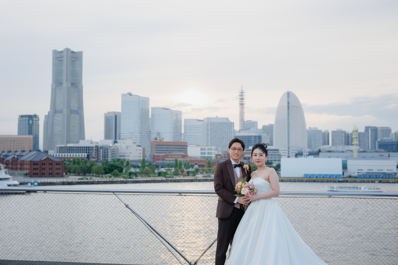 ブーケ一緒に持って♪