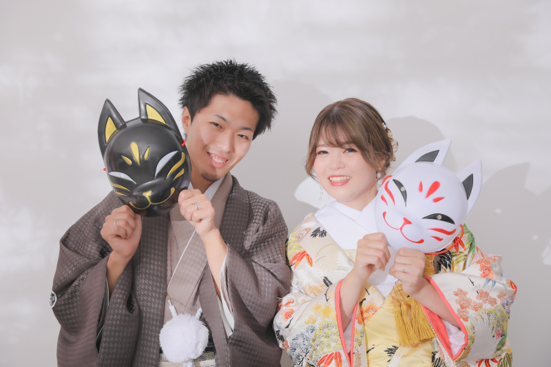 屋内庭園スタジオでお二人らしく！