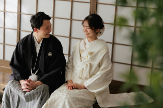 屋内庭園スタジオで爽やかに