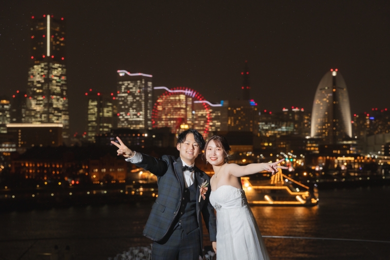 締めはピース！