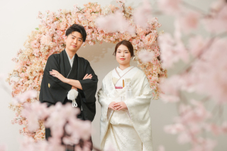 桜を先取りスタジオ撮影♬