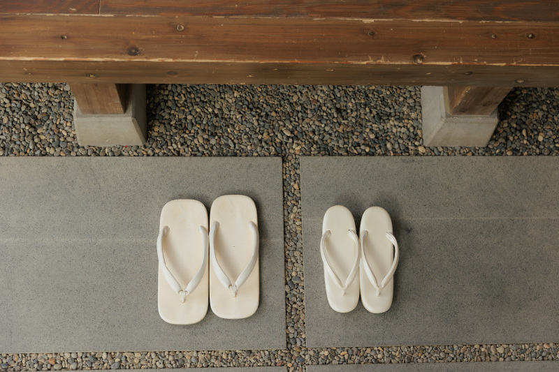 履き物のカット