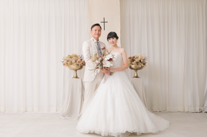 チャペル風の背景で