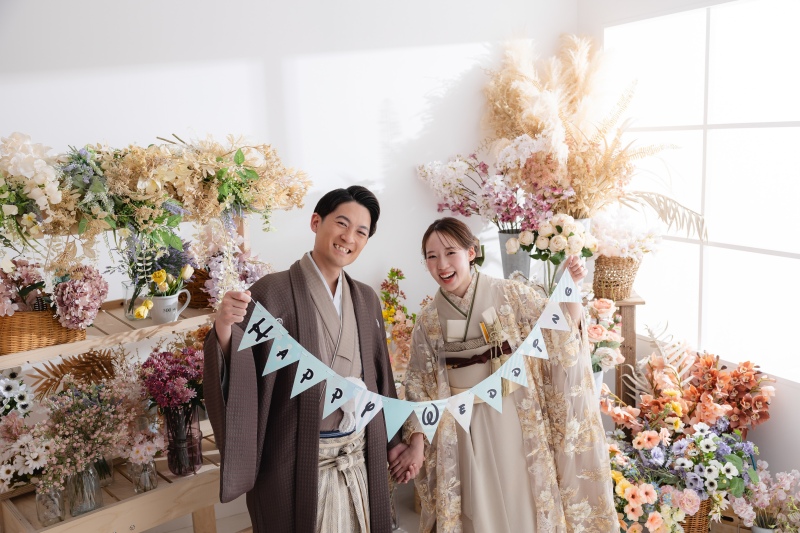 お花屋さんの背景で!