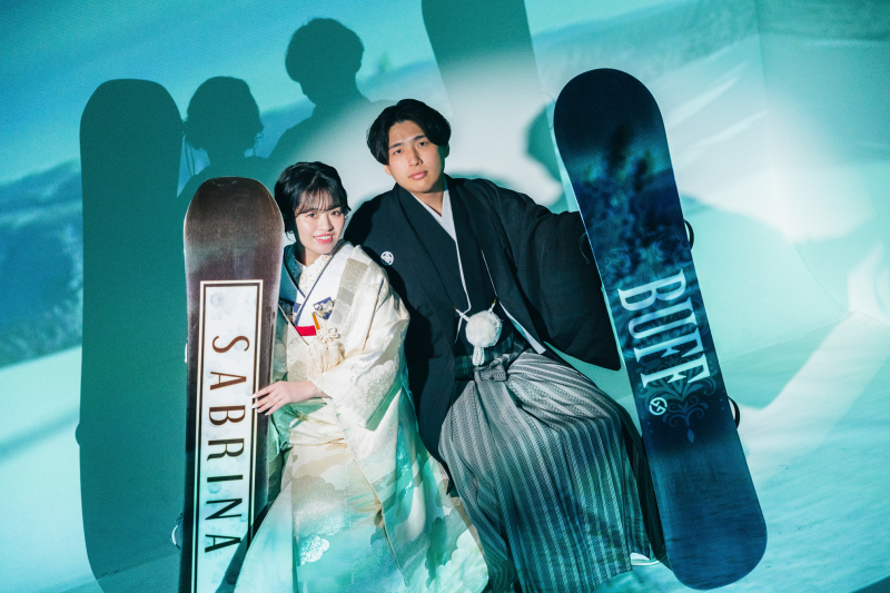 【ゲレンデをスタジオに再現！】