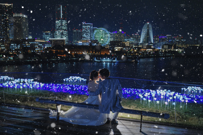 みなとみらいの景色を