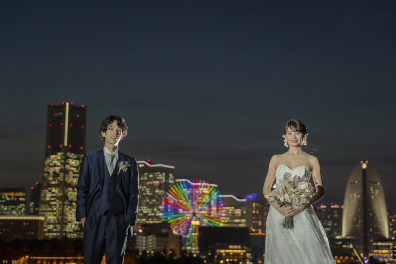 シンプルにお二人でカメラ目線も