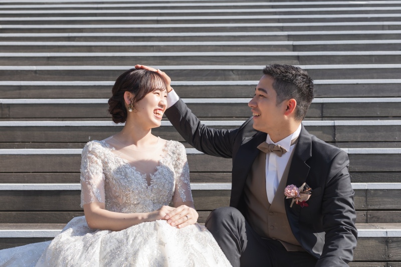 ご新郎様からの頭ポンポン