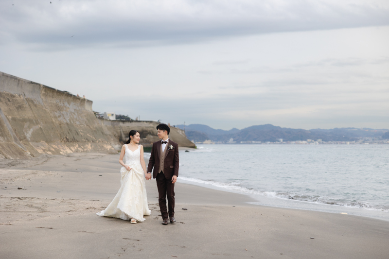 シンプルなショットも絵になる海辺