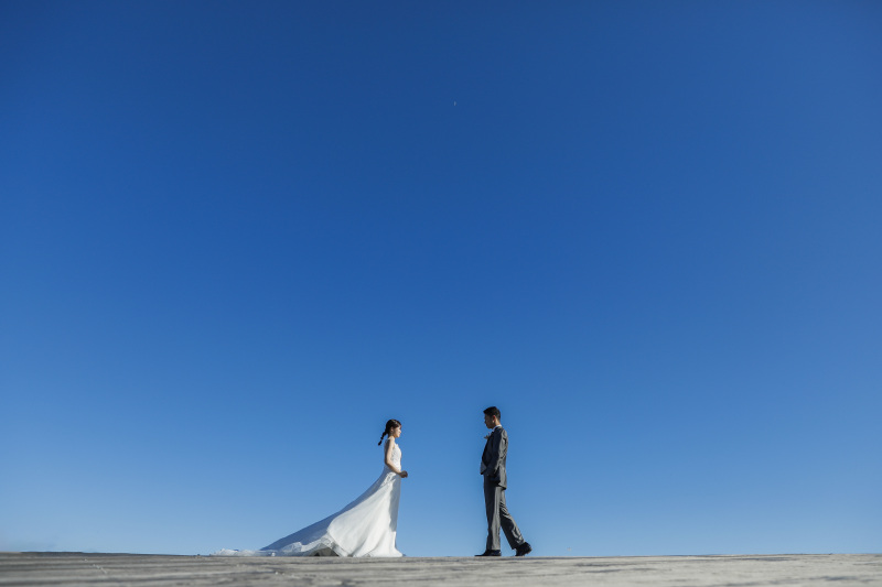 嘘のような青空