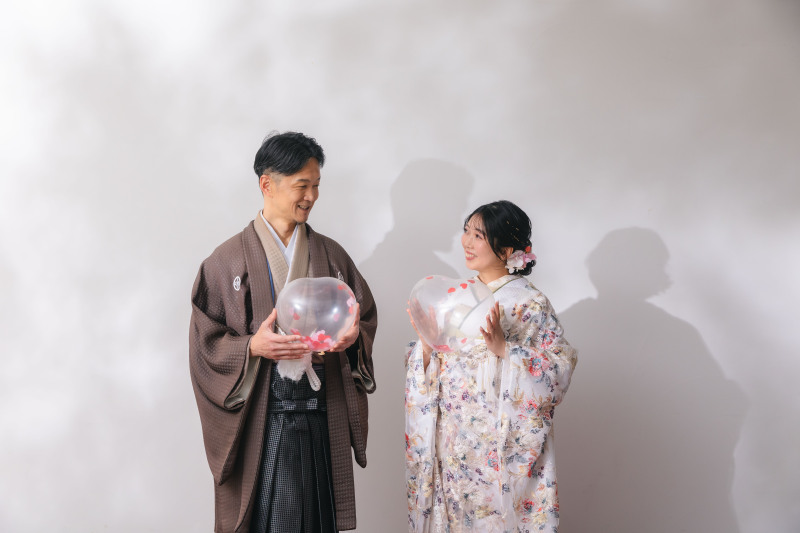 お二人で見つめあって